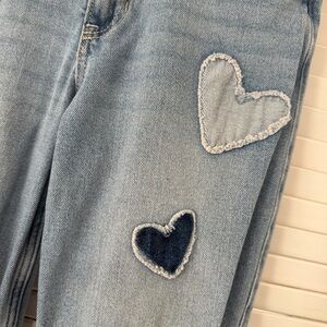 Hollister Blue Heart Patch Women Jeans